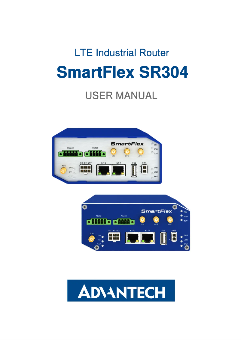 Page n°1 - Manuel utilisateur Advantech BB-SR30400010