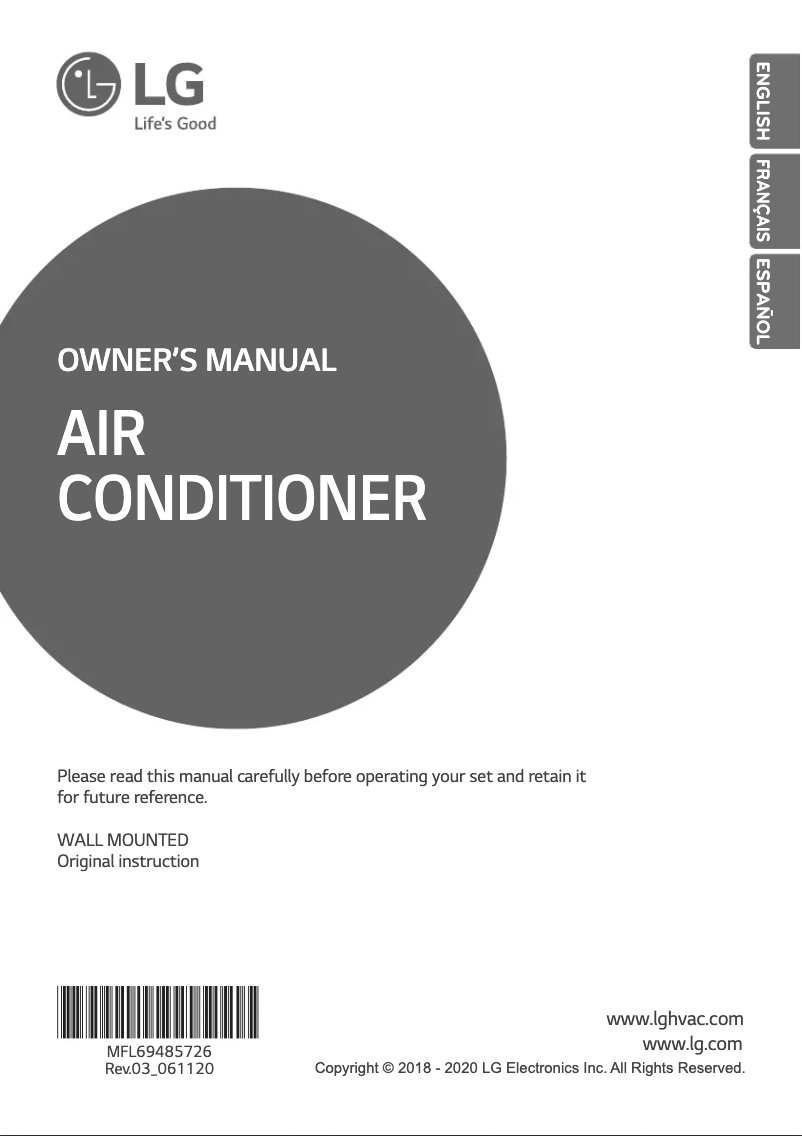 Página 1 del manual Manual de usuario LG ARNU123SJR4