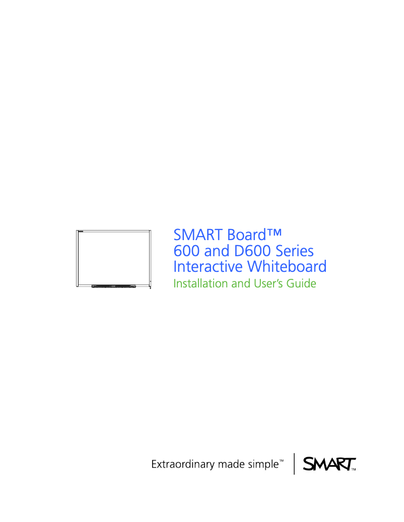 Page n°1 - Manuel utilisateur Smart Board 685