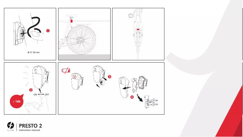 Page 1 de la notice Manuel utilisateur Spanninga Presto 2