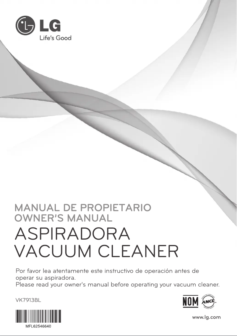 Page n°1 - Manuel utilisateur LG VK7913BL