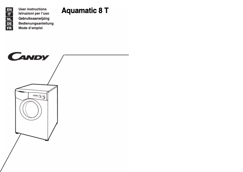 Page 1 de la notice Manuel utilisateur Candy LB AQ 8T 8