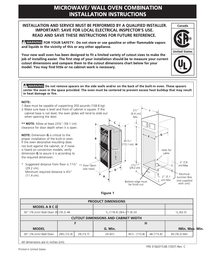 Página 1 del manual Guía de instalación Electrolux E30MC75JPS