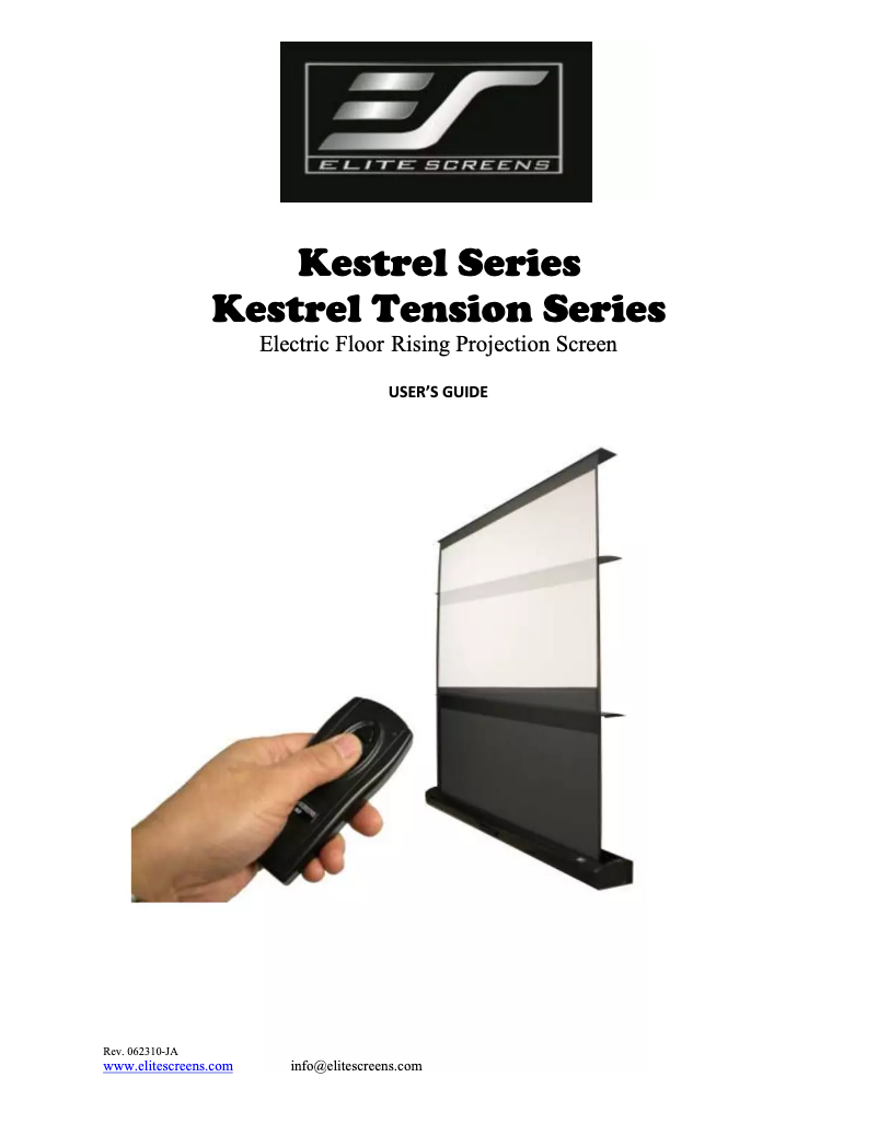 Image de la première page du manuel de l'appareil Kestrel FE100H