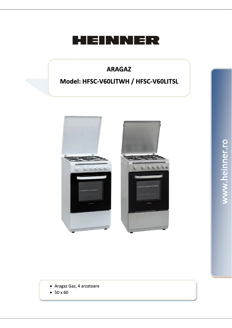Page 1 de la notice Manuel utilisateur Heinner HFSC-V60LITSL