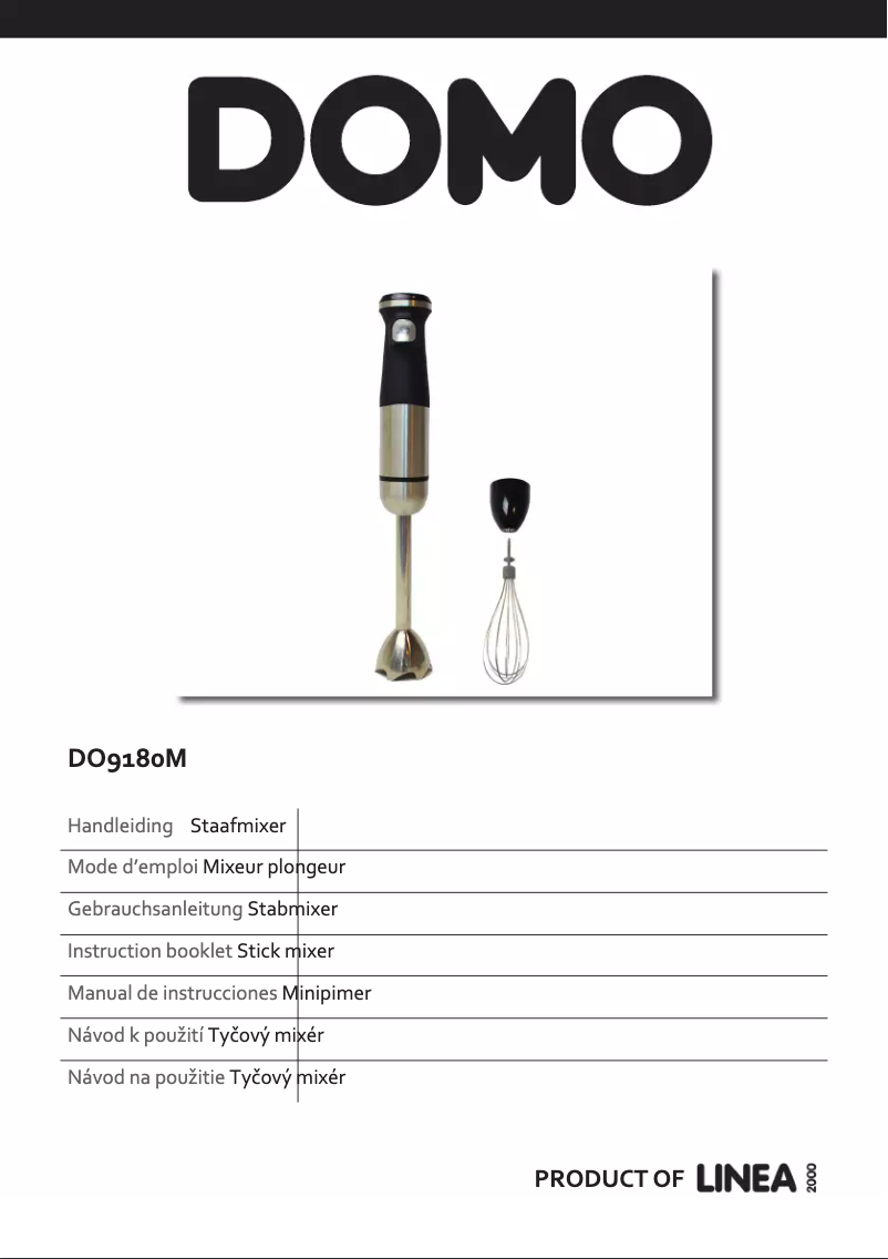 Image de la première page du manuel de l'appareil DO9180M