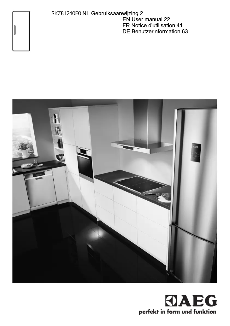 Page n°1 - Manuel utilisateur AEG SKZ81240F0