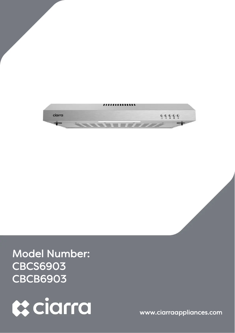 Page n°1 - Manuel utilisateur Ciarra CBCS6903