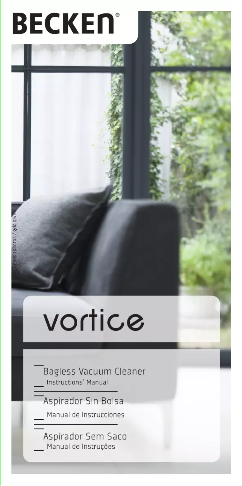 Image de la première page du manuel de l'appareil Vortice