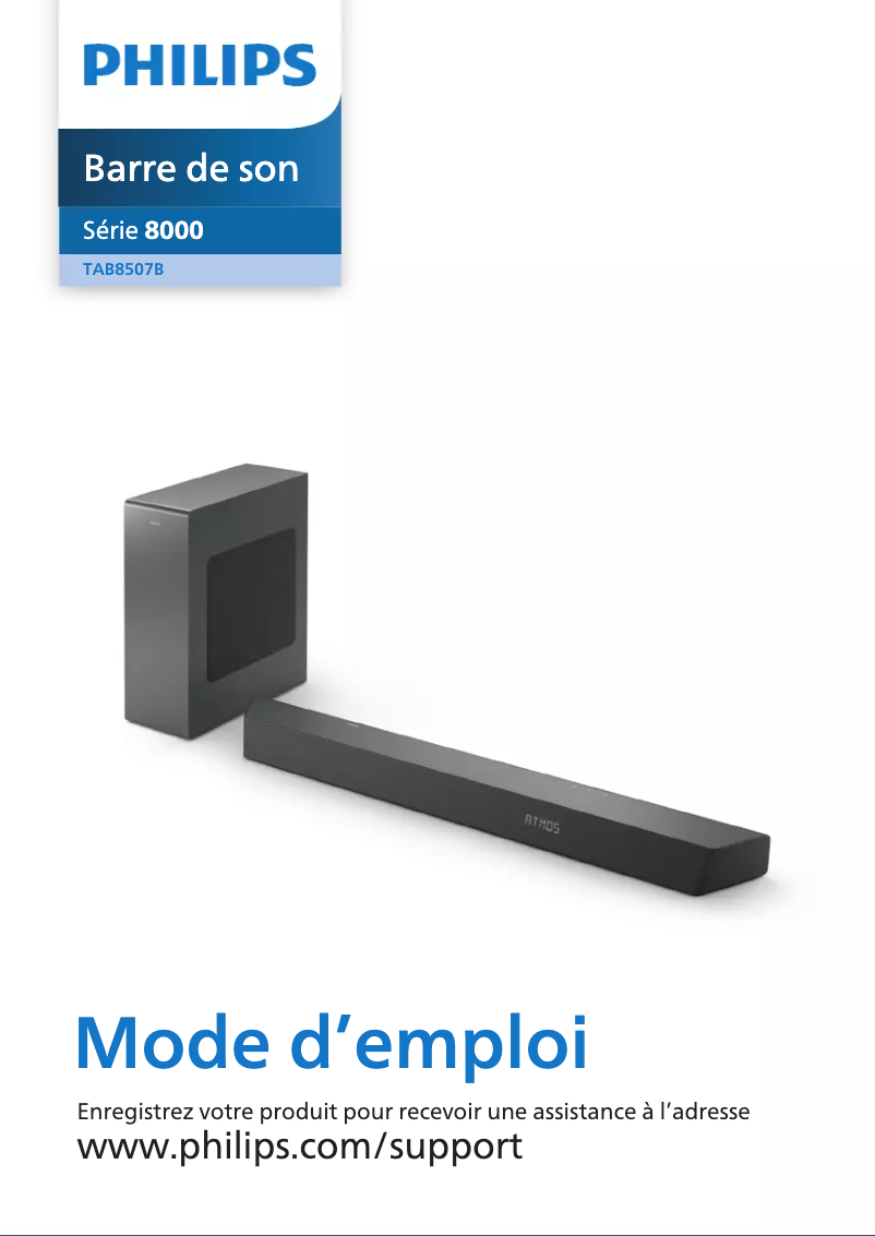 Page n°1 - Manuel utilisateur Philips TAB8507B