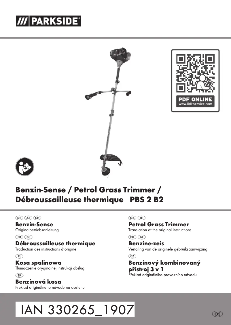 Image de la première page du manuel de l'appareil PBS 2 B2