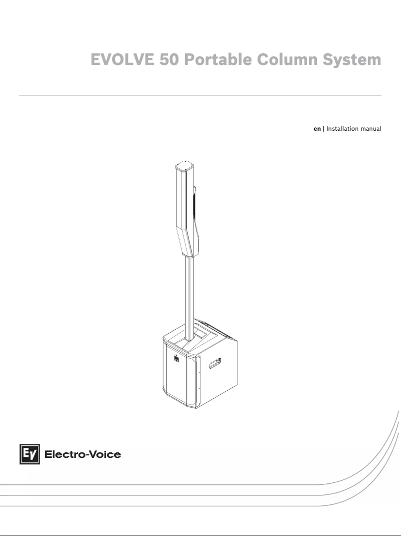 Page 1 of the manual User Manual Electro-Voice OLVE 50