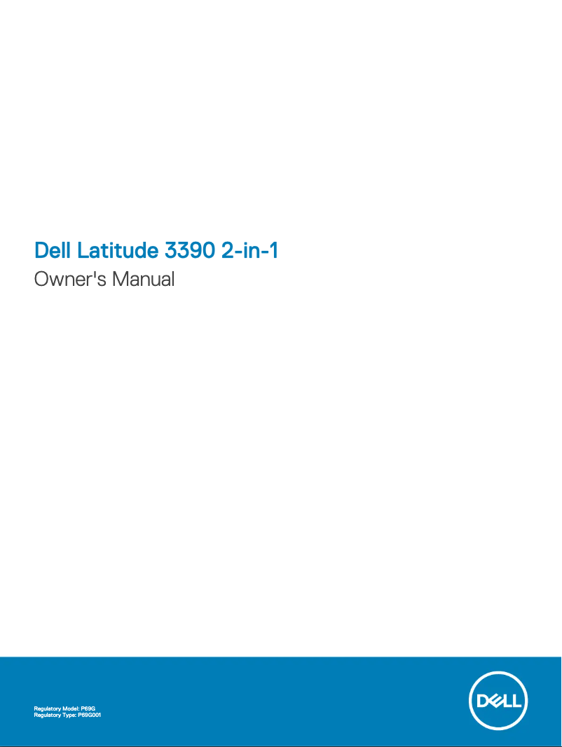 Page 1 de la notice Manuel utilisateur Dell Latitude 3390