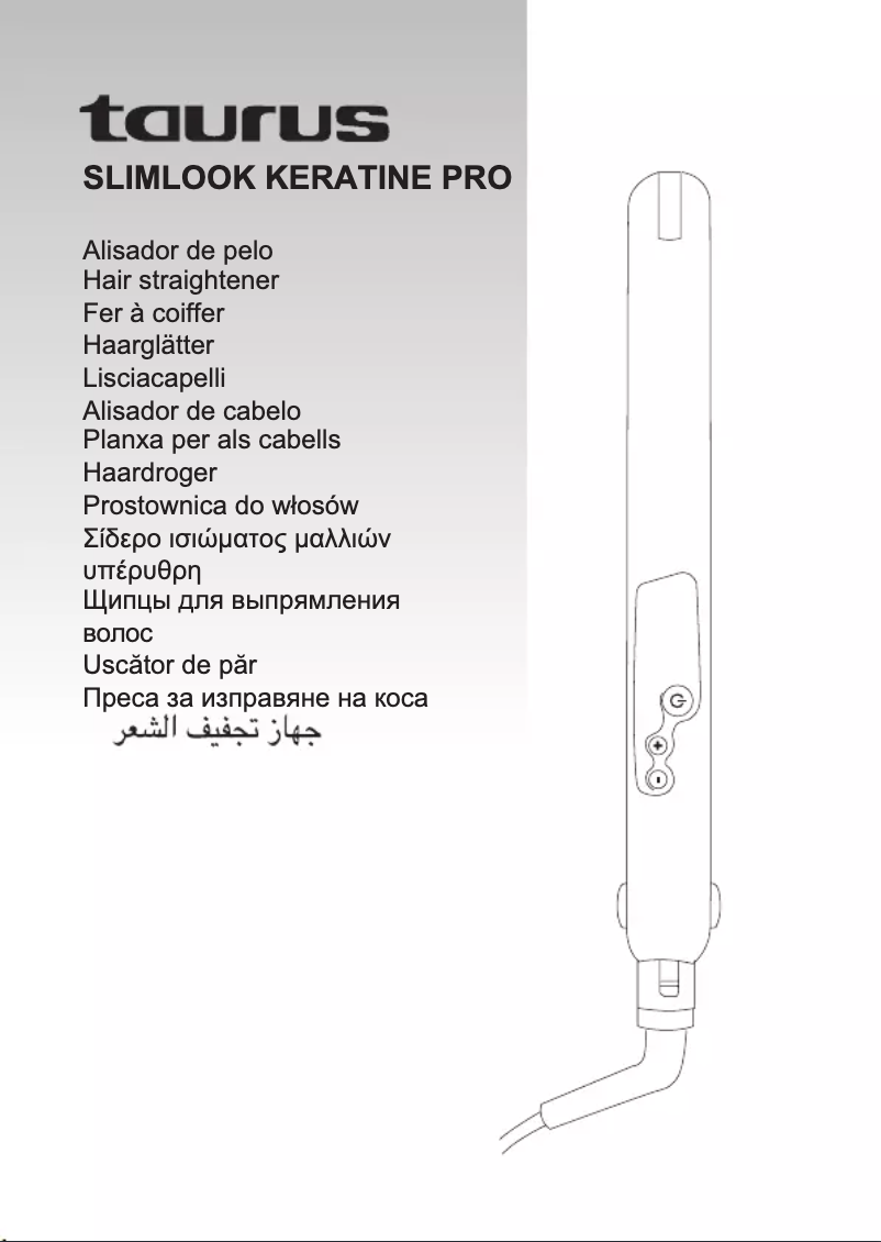 Page 1 de la notice Manuel utilisateur Taurus Slimlook Keratine Pro