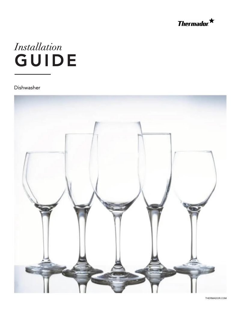 Page 1 de la notice Guide d'installation Thermador DWHD660EFM