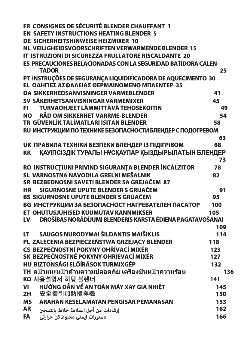 Page 1 de la notice Instructions / montage Moulinex PerfectMix Cook LM835D10
