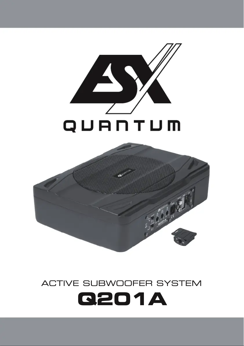 Image de la première page du manuel de l'appareil ESX Aktiv Q201A