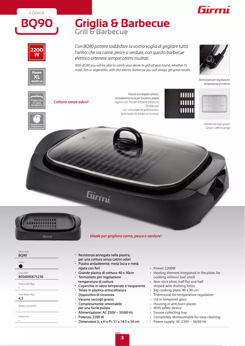 Image de la première page du manuel de l'appareil BQ90