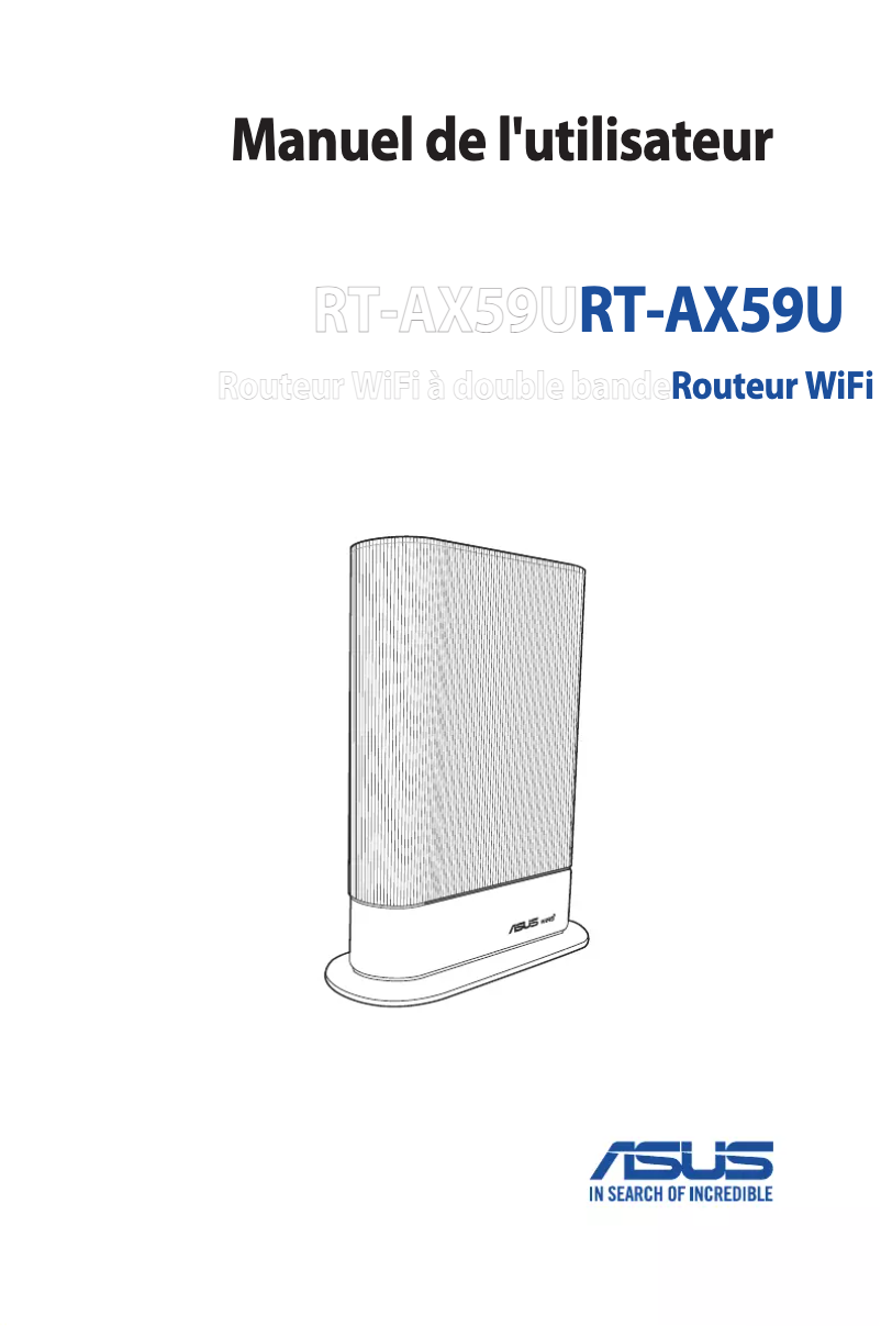 Image de la première page du manuel de l'appareil RT-AX59U