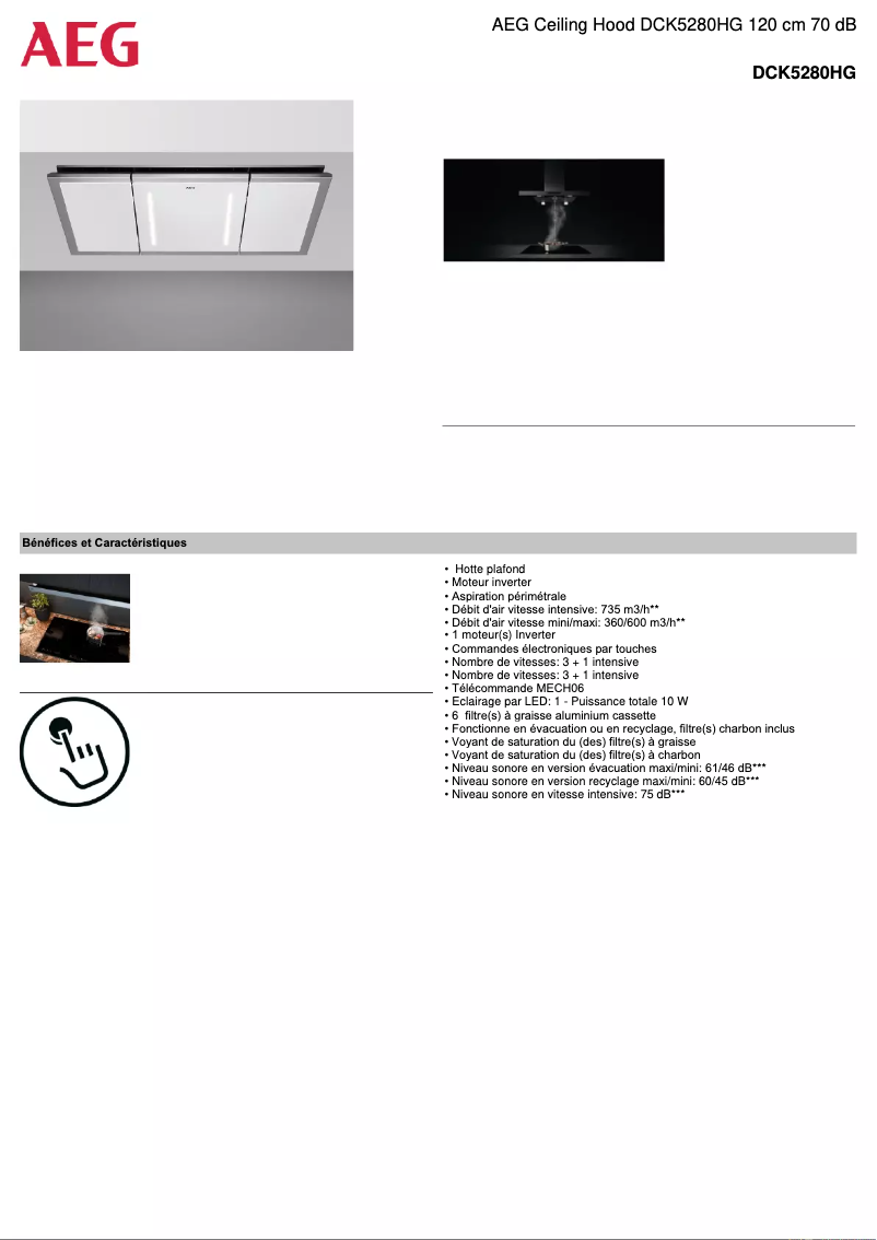 Imagen de la primera página del manual del dispositivo DCK5280HG