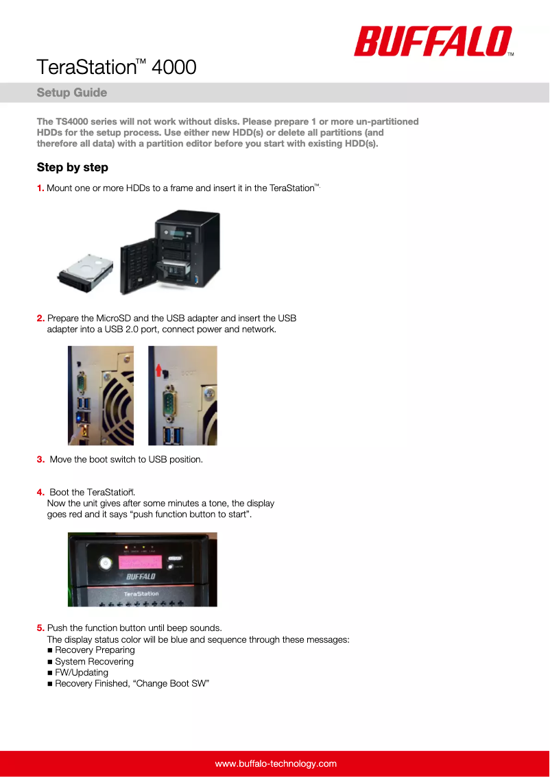 Image de la première page du manuel de l'appareil TS4400R