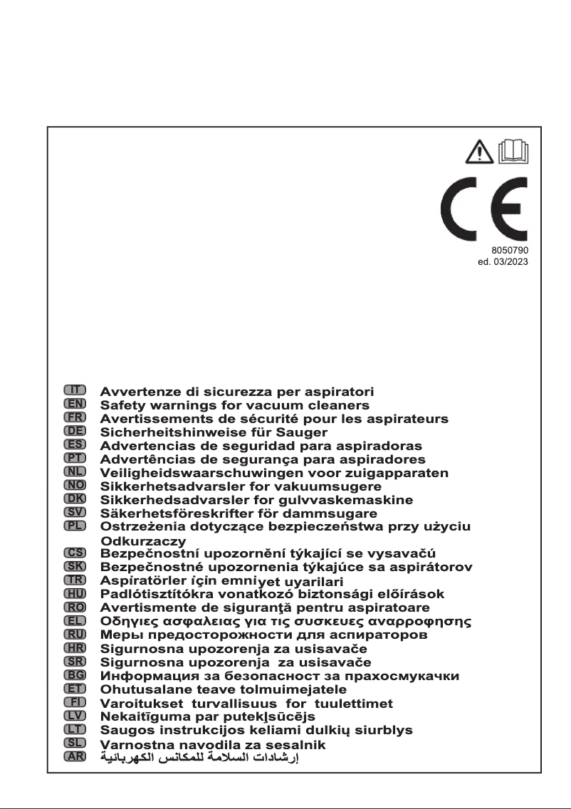 Page n°1 - Instructions de sécurité Ghibli & Wirbel AS 59 P