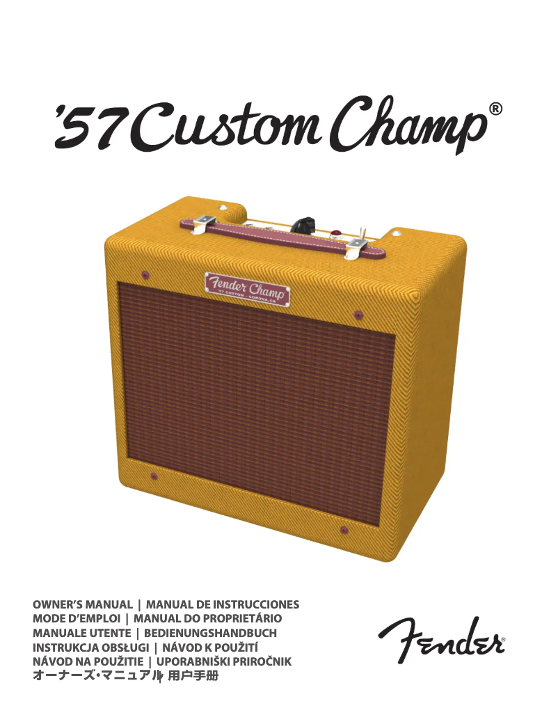 Página 1 del manual Manual de usuario Fender '57 Custom Champ