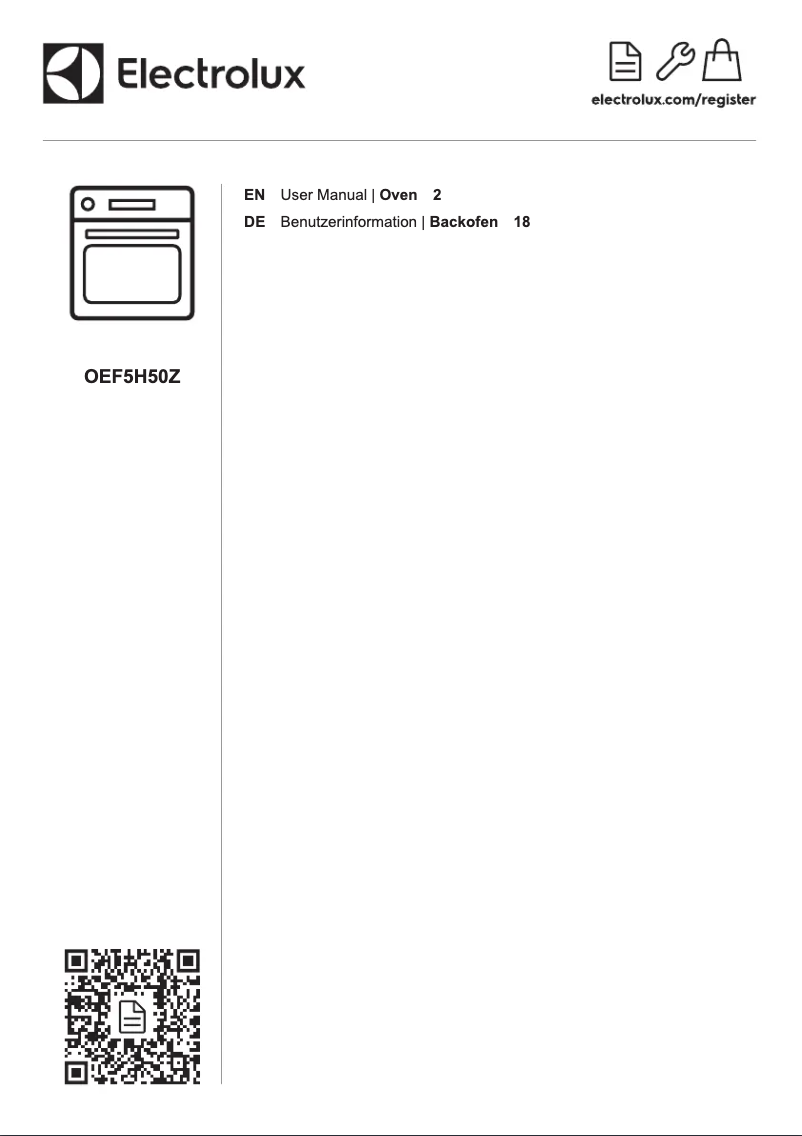 Image de la première page du manuel de l'appareil OEF5H50Z