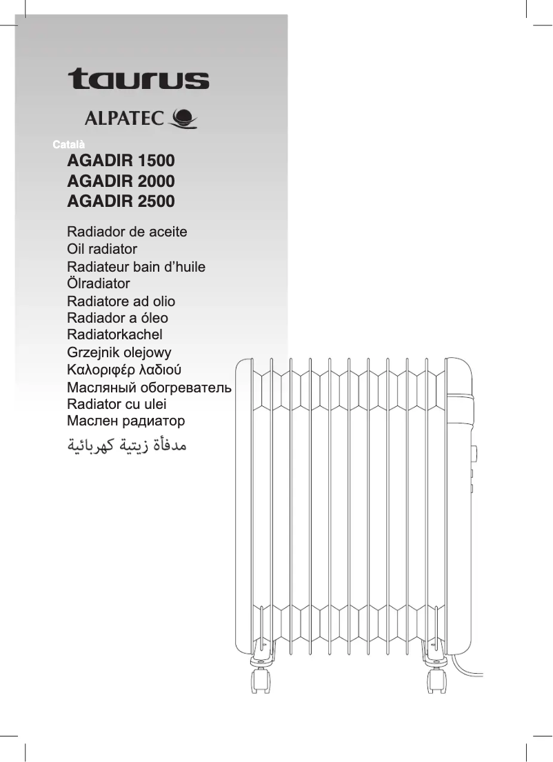 Image de la première page du manuel de l'appareil Agadir 2500