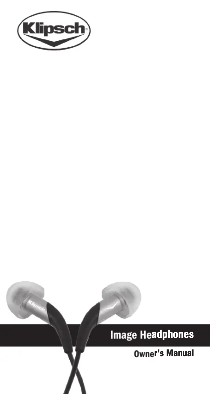 Page 1 de la notice Manuel utilisateur Klipsch Image X10