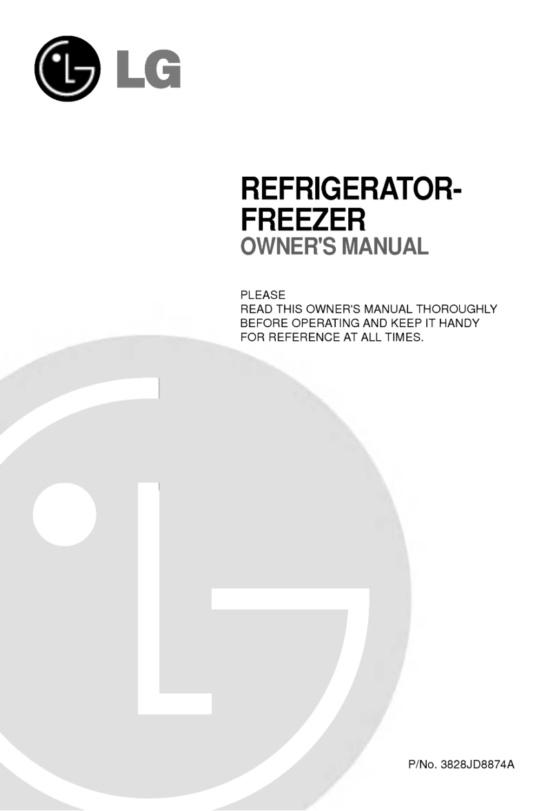 Page 1 de la notice Manuel utilisateur LG GR-482SCA