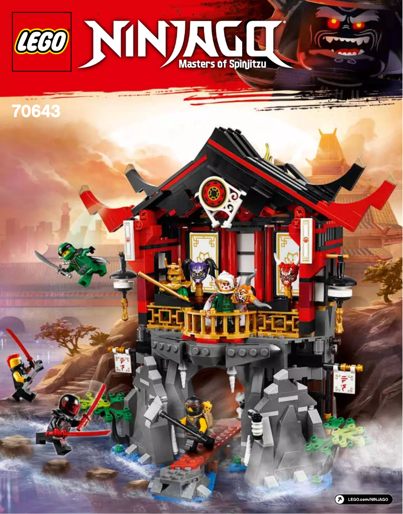 Page 1 de la notice Manuel utilisateur Lego Ninjago 70643