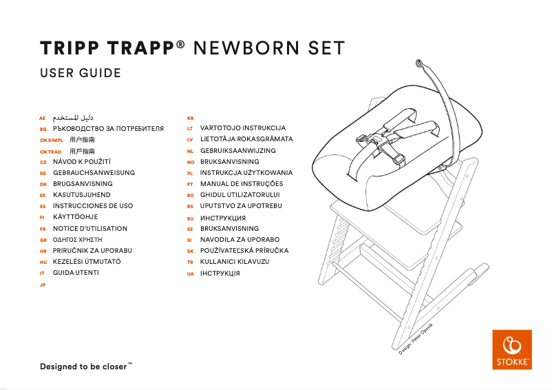 Page n°1 - Manuel utilisateur Stokke Tripp Trapp Newborn