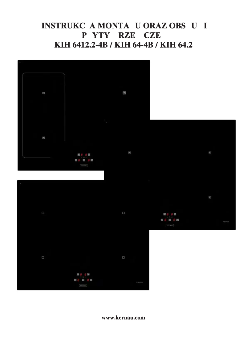 Page 1 de la notice Manuel utilisateur Kernau KIH 64-4B