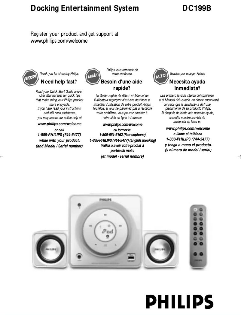 Image de la première page du manuel de l'appareil DC199B