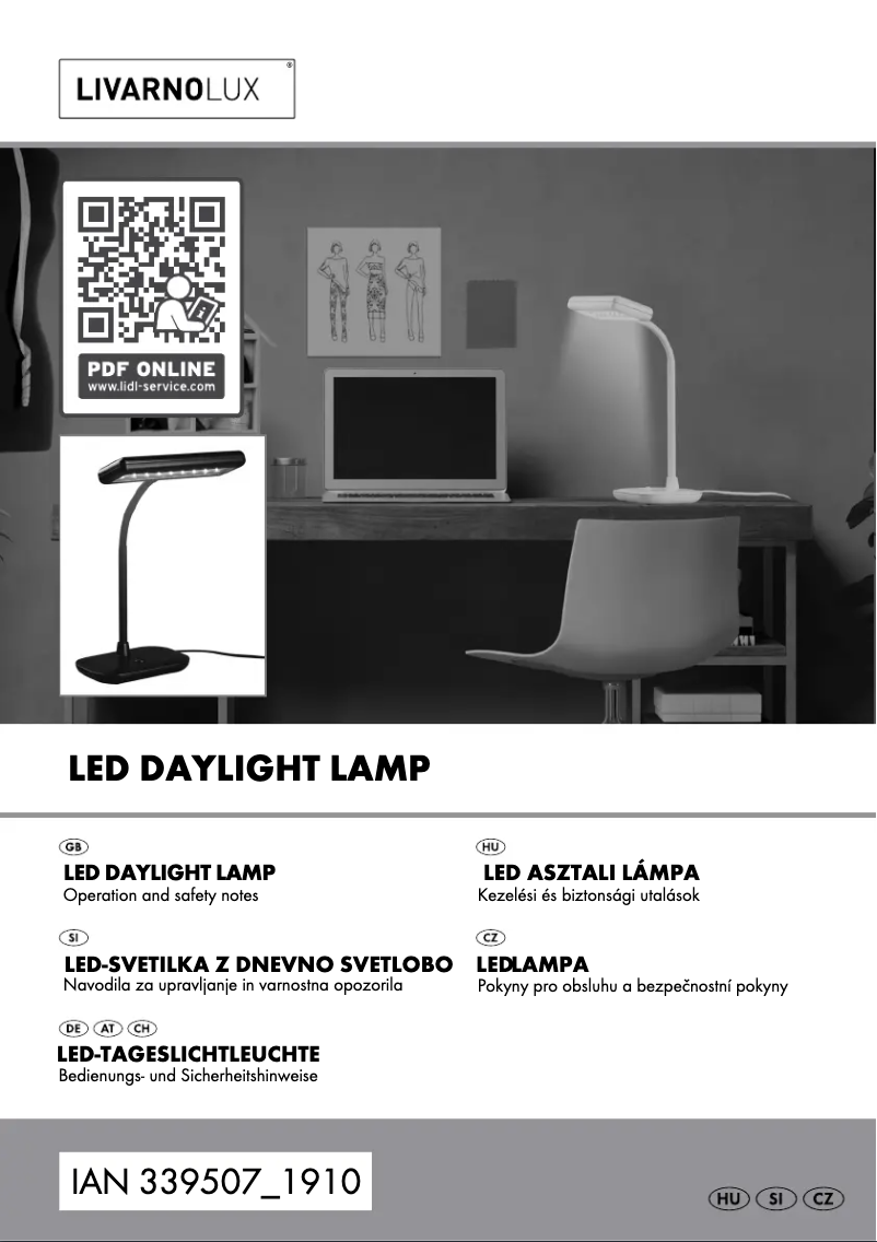 Page 1 de la notice Manuel utilisateur Livarno Lux 14122205L