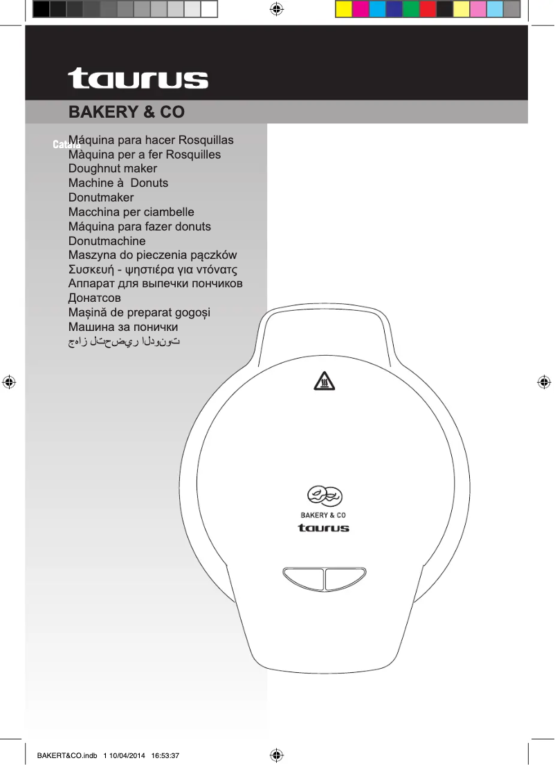 Page n°1 - Manuel utilisateur Taurus BAKERY & CO