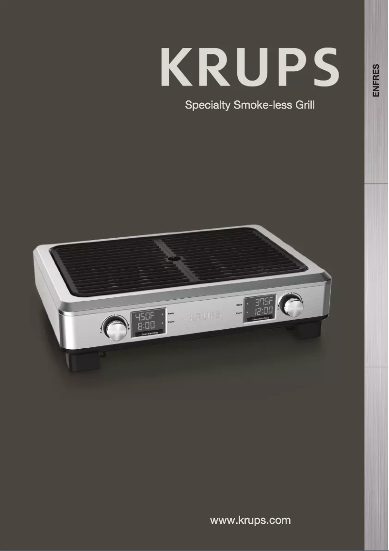 Page n°1 - Manuel utilisateur Krups SmokeLess PG770