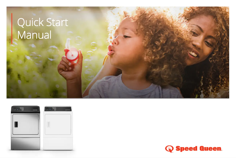Page n°1 - Guide de démarrage rapide Speed Queen DF7000SE