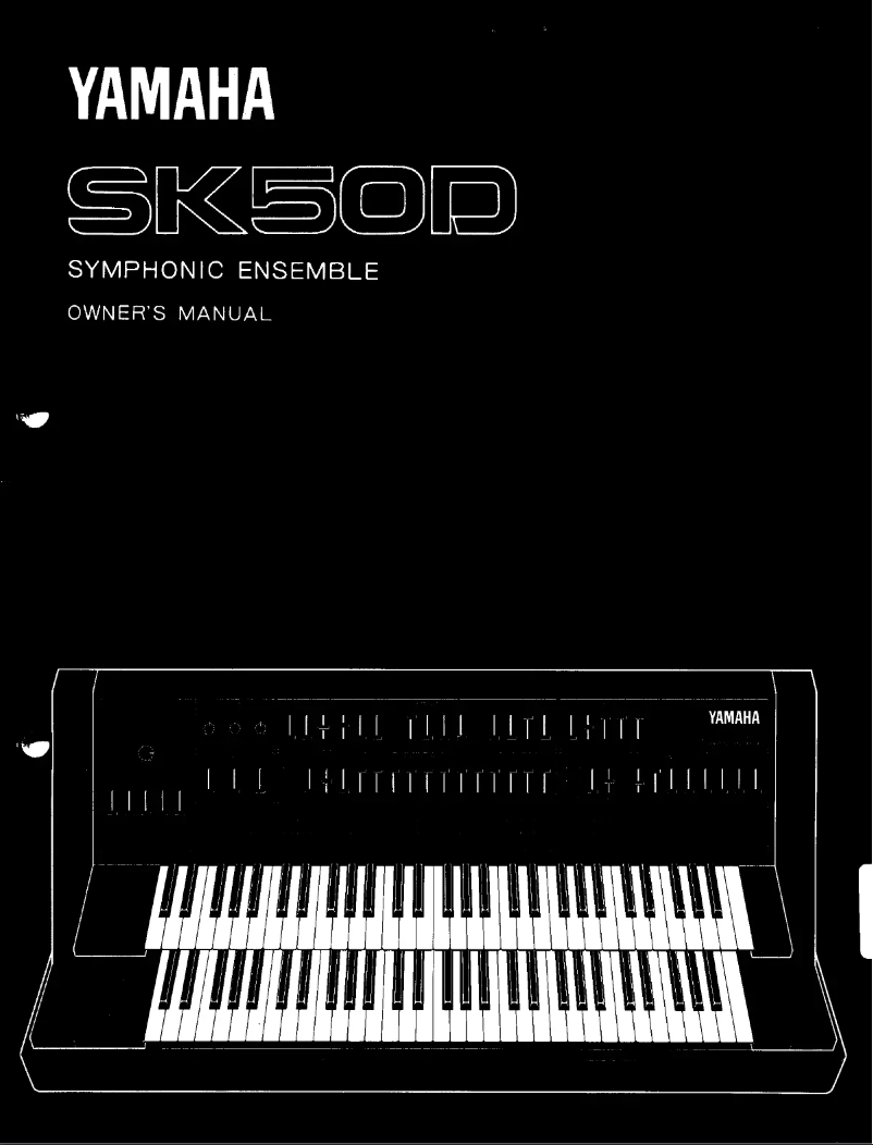 Page n°1 - Manuel utilisateur Yamaha SK50D