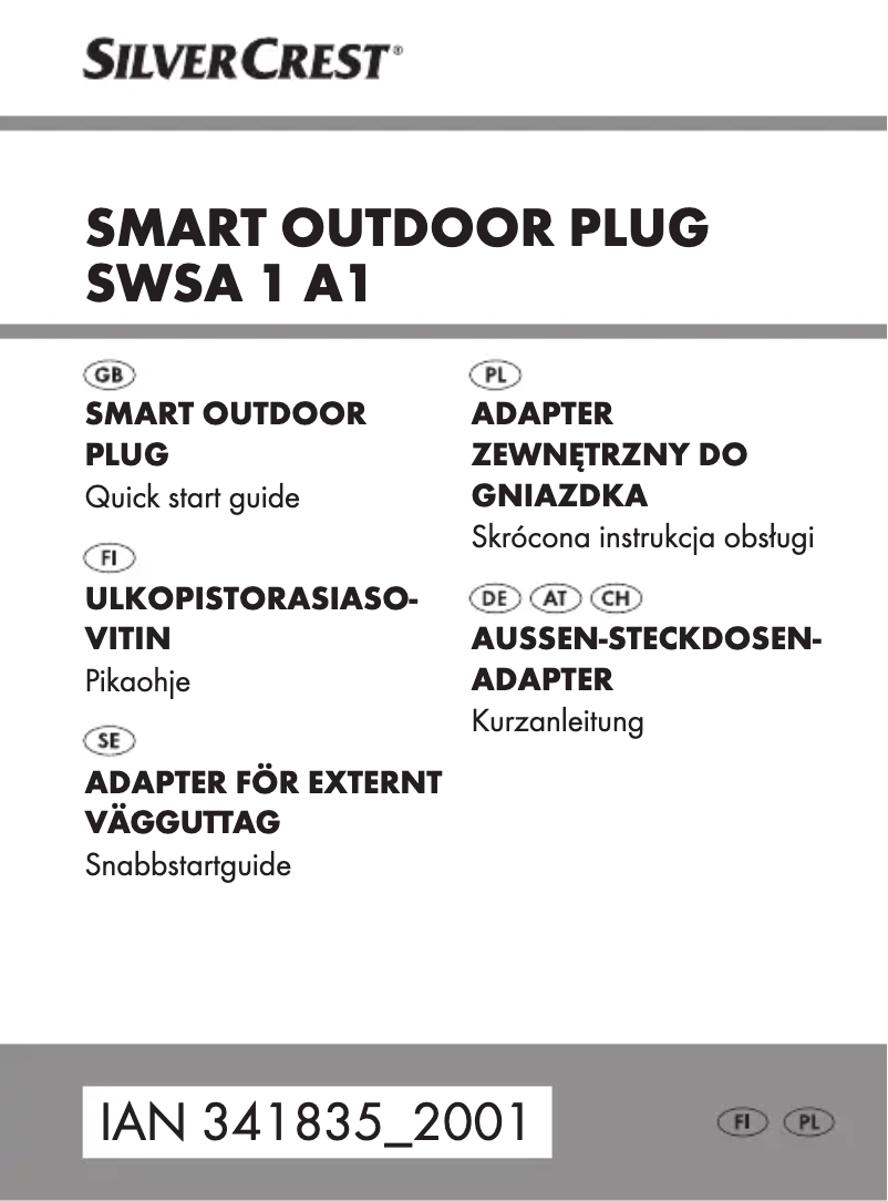 Page n°1 - Manuel utilisateur SilverCrest SWSA 1 A1