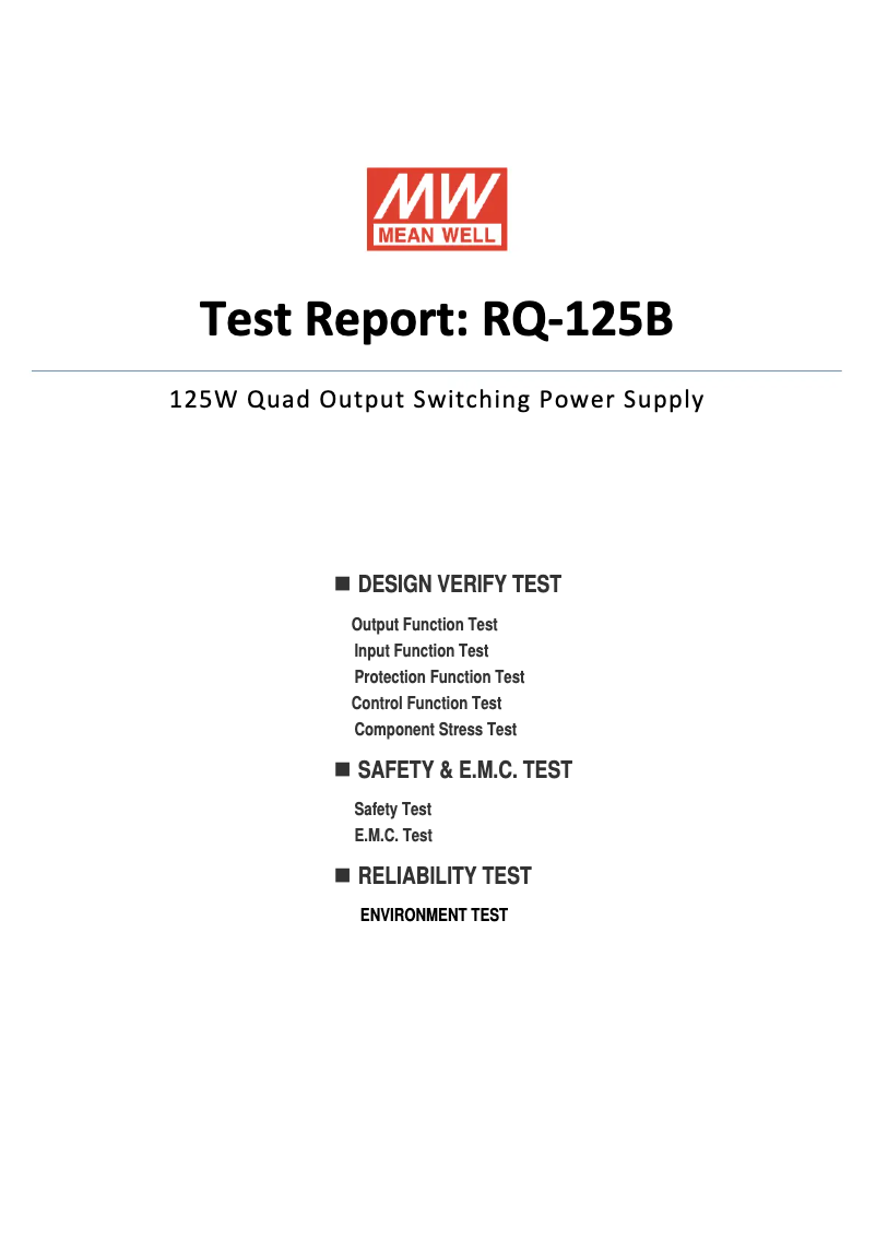 Image de la première page du manuel de l'appareil RQ-125B