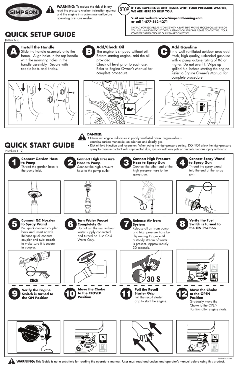 Page n°1 - Guide de démarrage rapide Simpson PowerShot PS4240