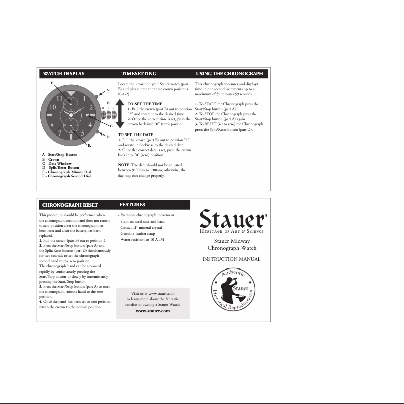 Page n°1 - Manuel utilisateur Stauer 26466