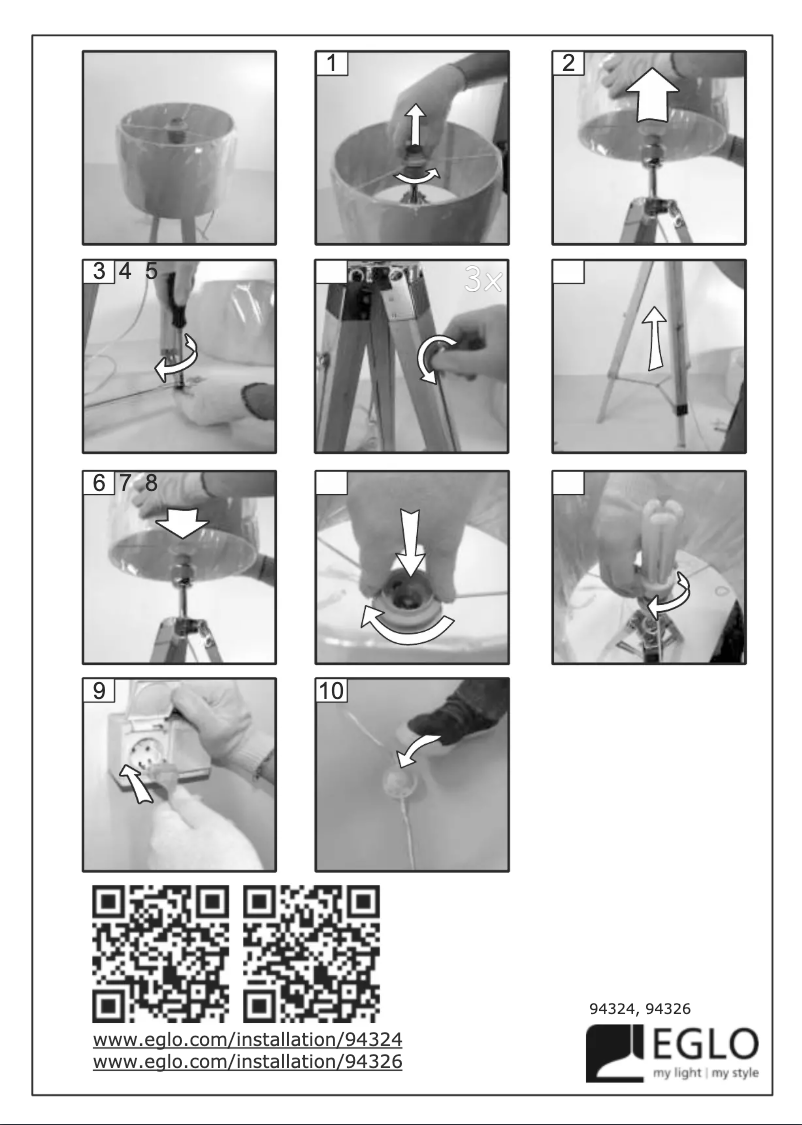 Page n°1 - Manuel utilisateur Eglo Lantada