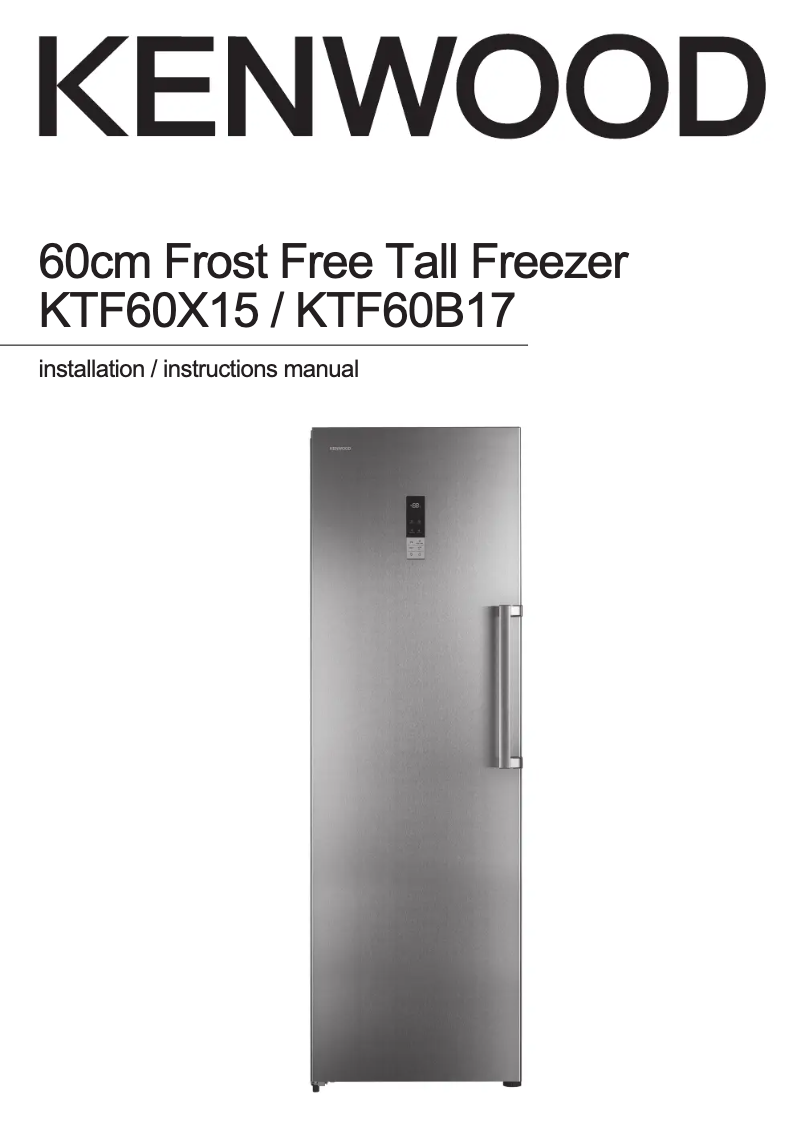 Image de la première page du manuel de l'appareil KTF60B17