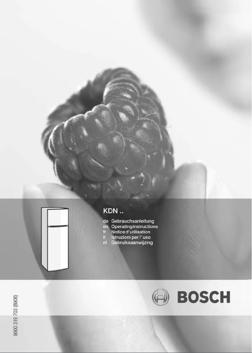 Page 1 de la notice Manuel utilisateur Bosch KDN30V03