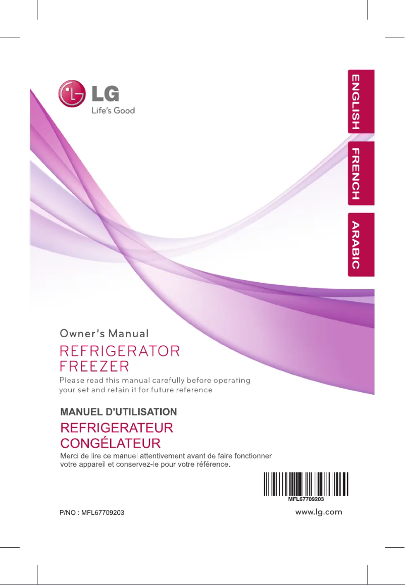 Page 1 de la notice Manuel utilisateur LG GL-B402RLV