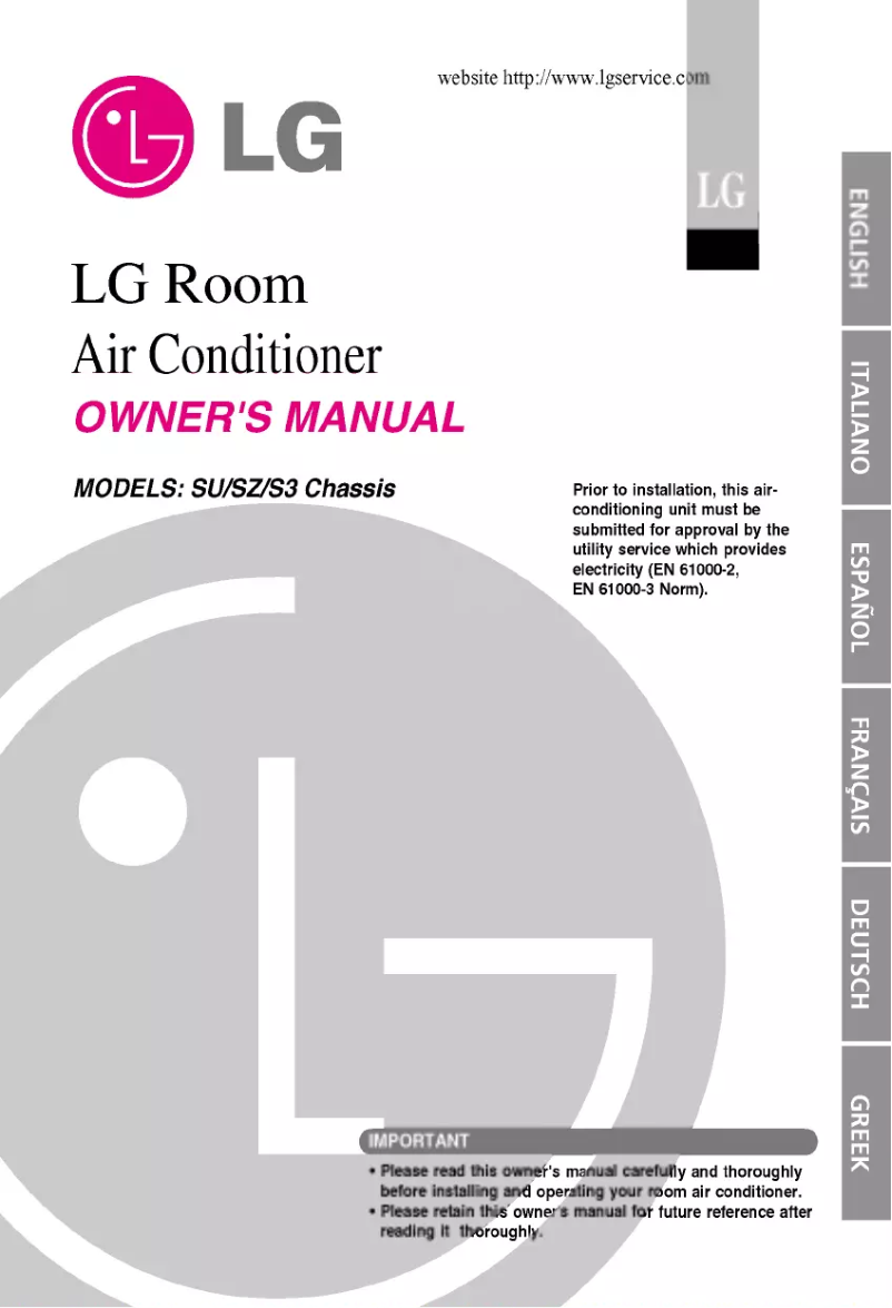 Page n°1 - Manuel utilisateur LG C12AHR