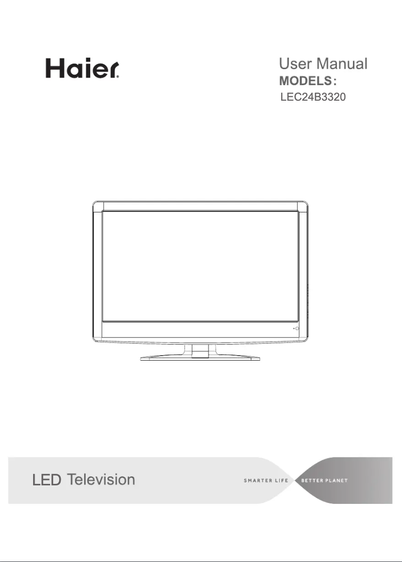 Page 1 de la notice Manuel utilisateur Haier LEC24B3320